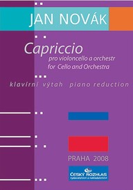 Noty Jan Novák: Capriccio pro violoncello a orchestr / klavírní výtah