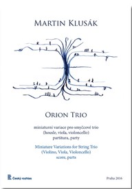 Noty Martin Klusák: Orion Trio