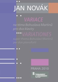 Noty Jan Novák: Variace na téma Bohuslava Martinů pro dva klavíry