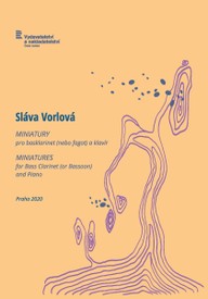 Noty Sláva Vorlová: Miniatury pro basklarinet (nebo fagot) a klavír, op. 55
