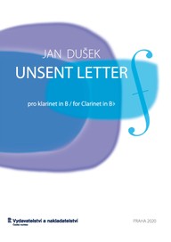 Noty Jan Dušek: Unsent Letter pro klarinet