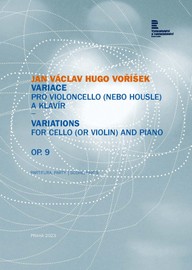 Noty Jan Václav Hugo Voříšek: Variace pro violoncello (nebo housle) a klavír, op. 9