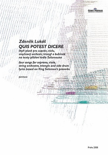 Noty Zdeněk Lukáš: Quis potest dicere