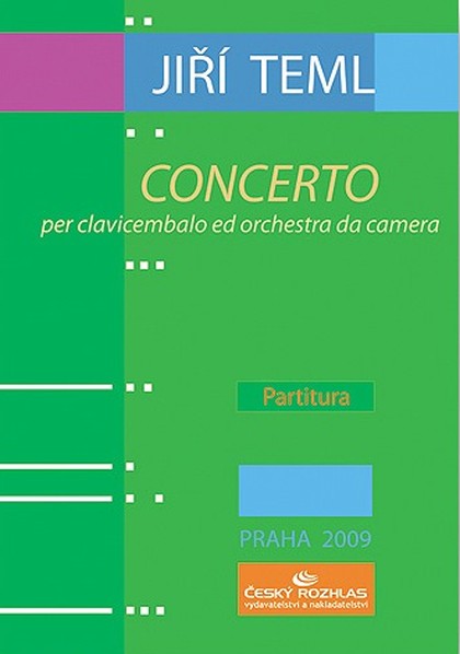 Noty Jiří Teml: Concerto per clavicembalo ed orchestra da camera