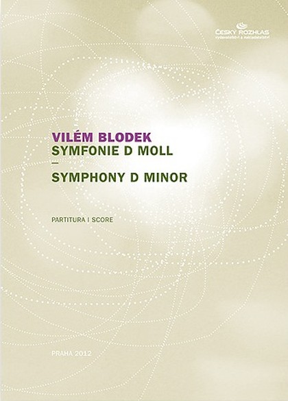 Noty Vilém Blodek: Symfonie d moll