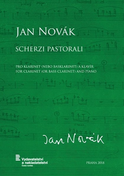 Noty Jan Novák: Scherzi pastorali pro klarinet (nebo basklarinet) a klavír