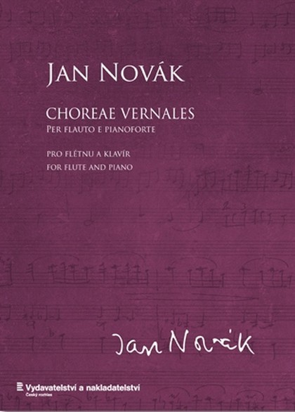 Noty Jan Novák: Choreae vernales pro flétnu a klavír