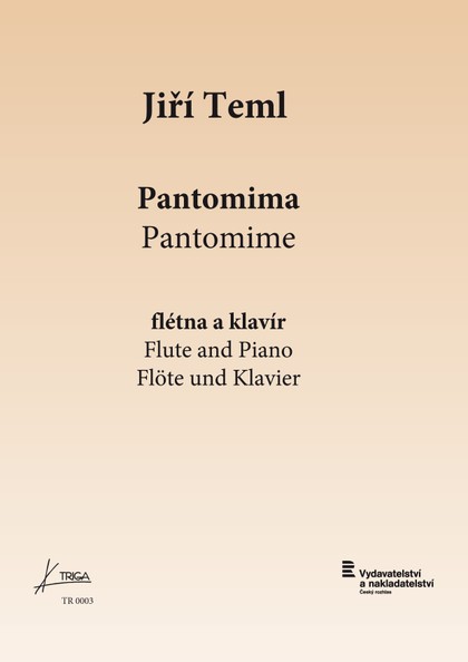 Noty Jiří Teml: Pantomima pro flétnu a klavír
