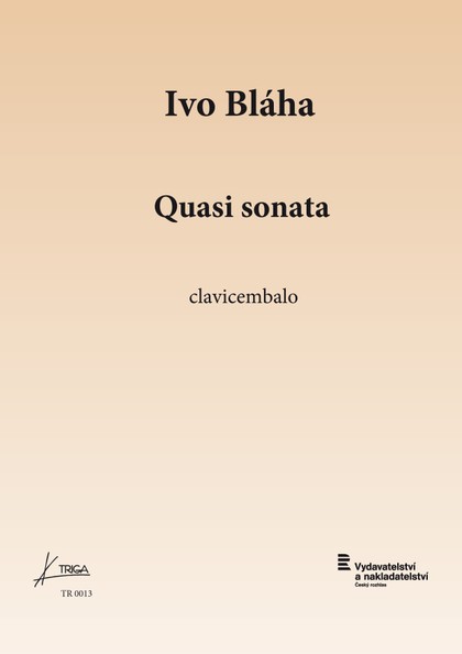 Noty Ivo Bláha: Quasi sonata per clavicembalo