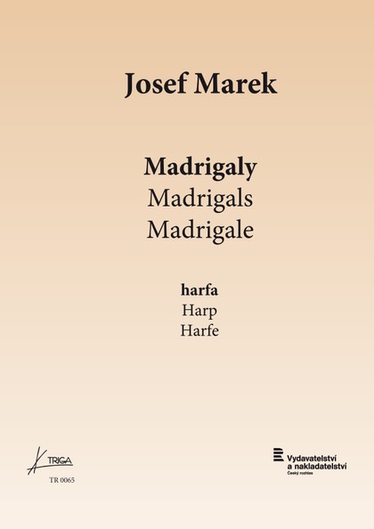 Noty Josef Marek: Madrigaly pro harfu sólo