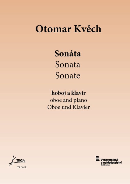 Noty Otomar Kvěch: Sonáta pro hoboj a klavír