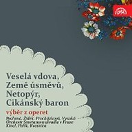 Hudba Lehár: Veselá vdova, Země úsměvů, Strauss: Netopýr. cikásnký baron. Výběr z operet