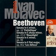 Hudba Beethoven: Klavírní sonáty "Patetická", "Měsíční svit", "Les Adieux", 32 variací