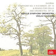 Hudba Dvořák: Symfonie č. 4 d moll, op. 13 & Rondo pro violoncello a orchestr, op. 94