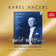 Hudba Ančerl Gold Edition 25. Beethoven: Symfonie č. 5, Koncert pro klavír a orch.č. 4, Romance pro housle a orch.č. 2