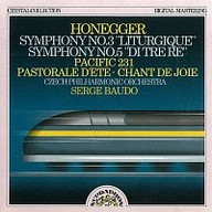 Hudba Honegger: Symfonie č. 3 Liturgická a Symfonie č. 5, Pacific 23