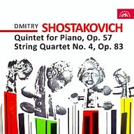 Hudba Šostakovič: Kvintet pro klavír, op. 57, Smyčcový kvartet č. 4, op. 83