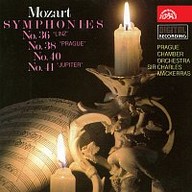 Hudba Mozart: Symfonie č. 36, 38, 40, 41