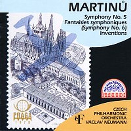 Hudba Martinů: Symfonie č. 5, 6, Invence