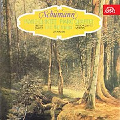 Hudba Schumann: Kvintet a Kvartet pro klavír, 2housle, violu a violoncello Es dur