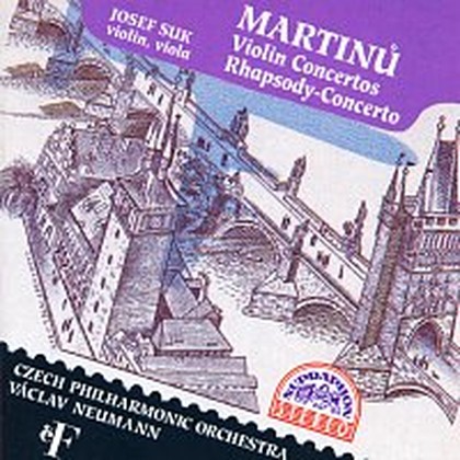 Hudba Martinů: Koncerty pro housle č. 1 a 2, Rapsodie pro violu