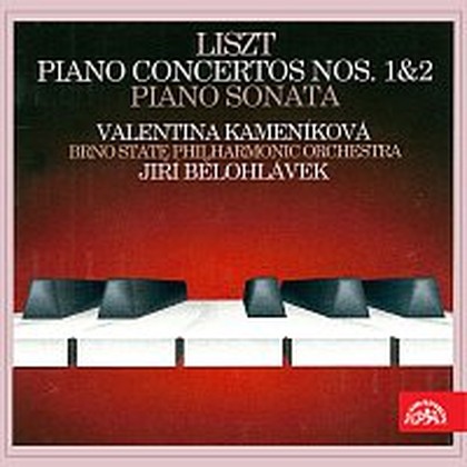 Hudba Liszt : Klavírní koncert č.1, č. 2, Sonata