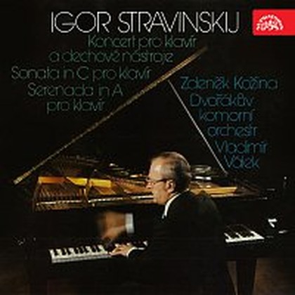 Hudba Stravinskij: Koncert pro klavír a dechové nástroje, Sonata in C a Serenada in A pro klavír